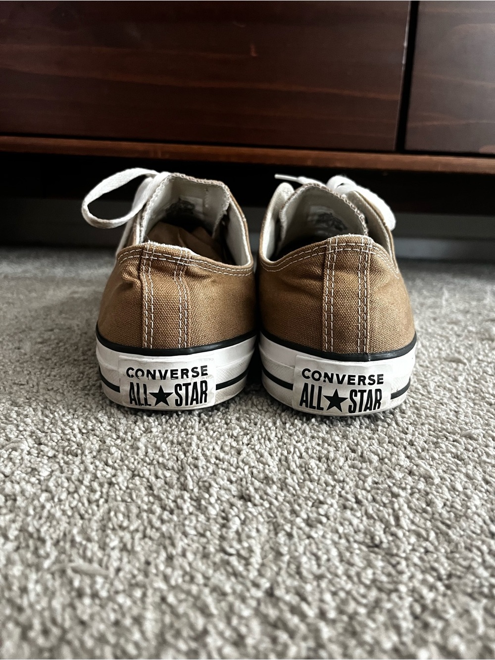 Converse Low-Top Sneakers in Brown and White - Picture 3 of 4